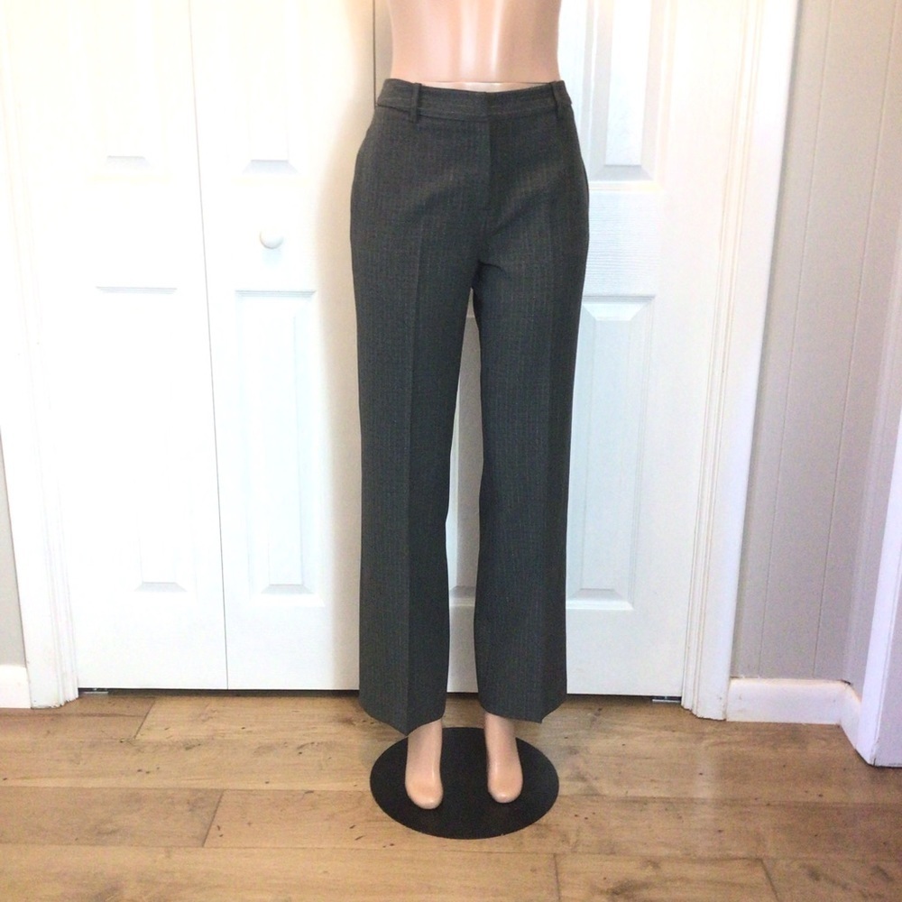 NWOT Cato Womens Curvy Fit Gray Stretch Trousers Dress Pants Slacks Size 8